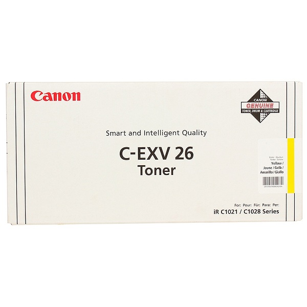 Заправка картриджа Canon C-EXV26Y (1657B006) в Москве