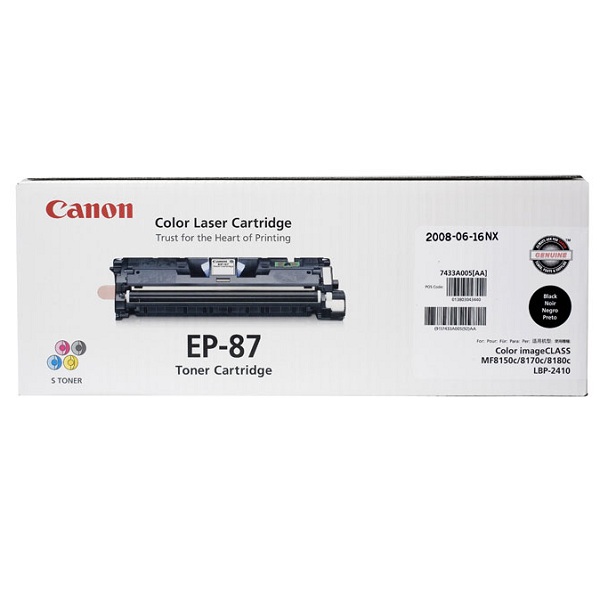 Заправка картриджа Canon EP-87Bk (7433A003) в Москве