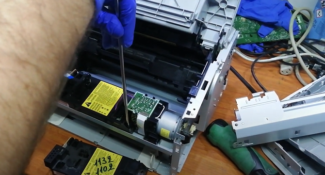 Инструкция по замене лазера на принтере HP LaserJet P1102 5