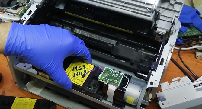 Инструкция по замене лазера на принтере HP LaserJet P1102 7